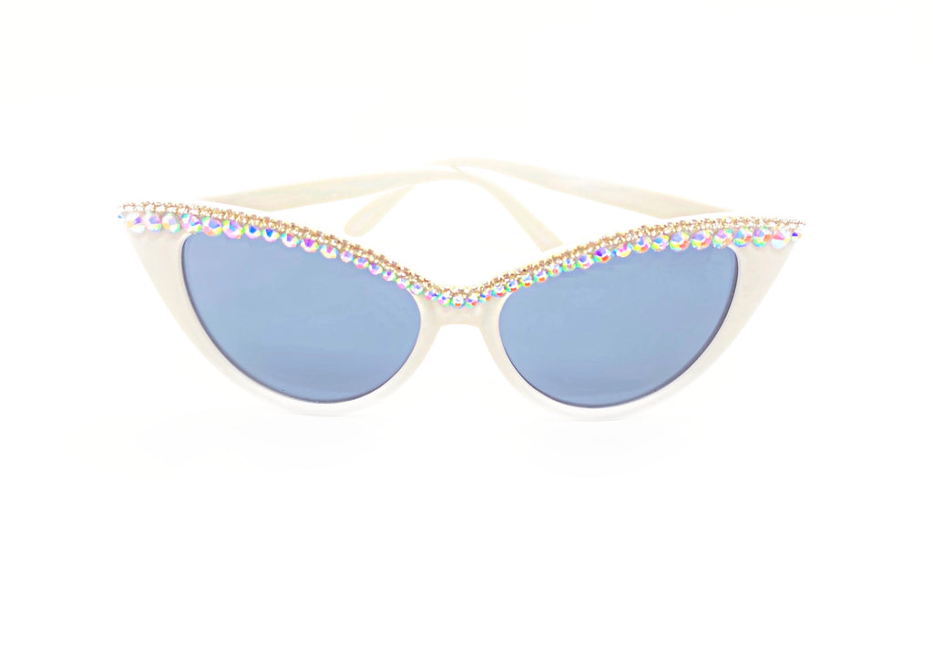 Ultimate Iridescent Stripe Cat Eye Sunglasses
